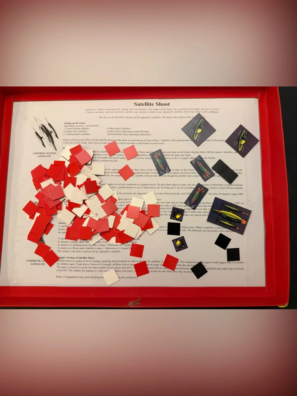 Satellite Shoot Board Game - Heritage Brand (Red/Purple)